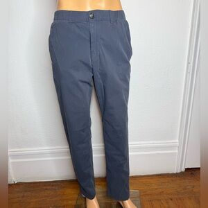 Marine Layer Mens Saturday Breeze Chino Pants Large India Ink Cotton Blend